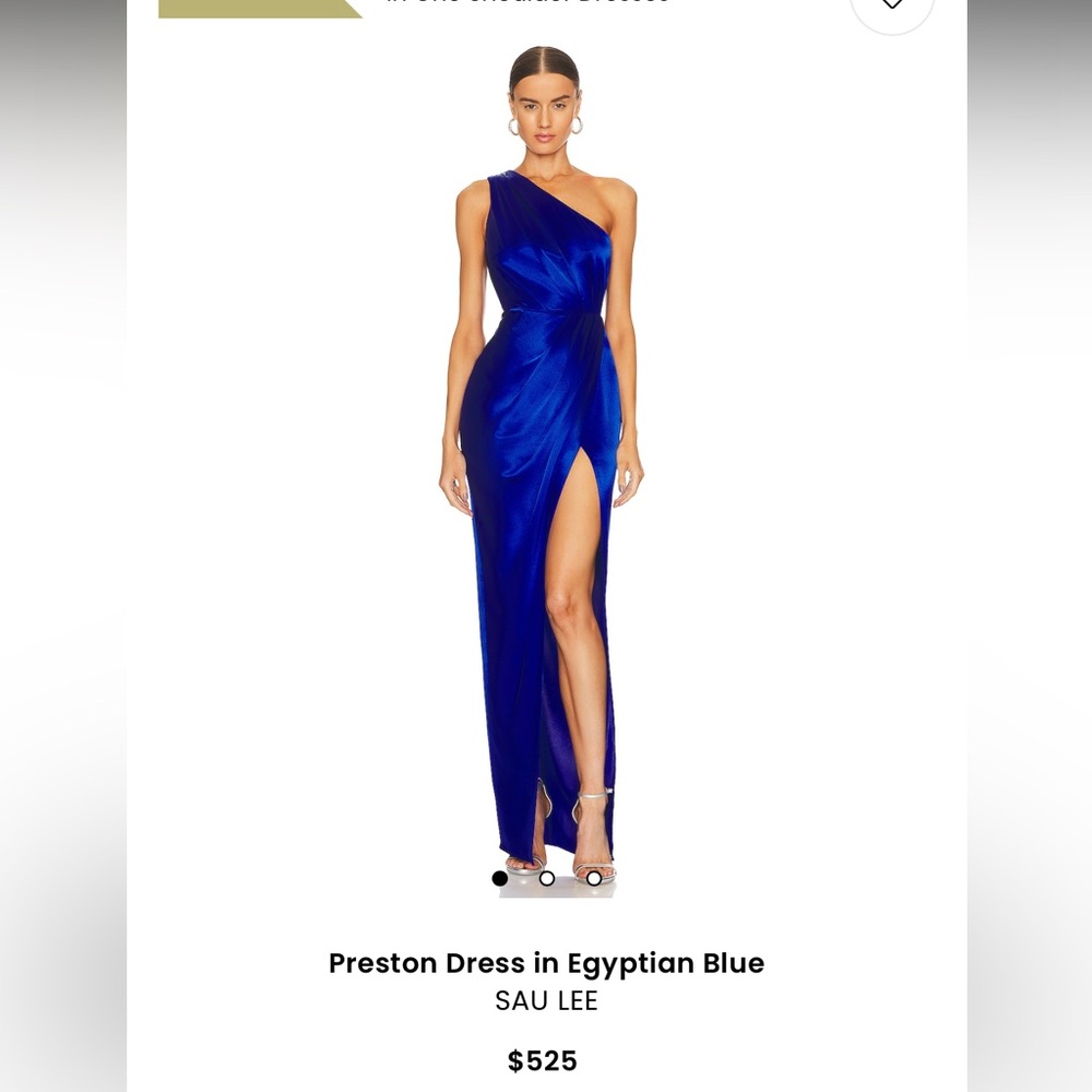 Sau Lee Women's One-Shoulder Maxi Dress - Blue